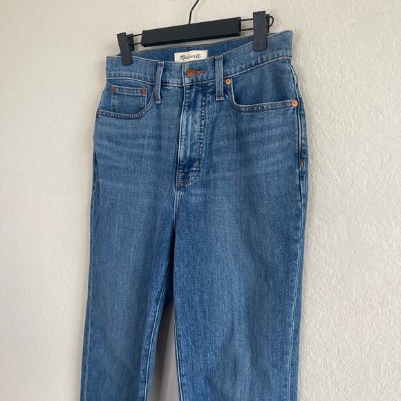 Madewell The Momjean in Stratfield Wash Rigid Denim - Size 26 - Picture 5 of 8